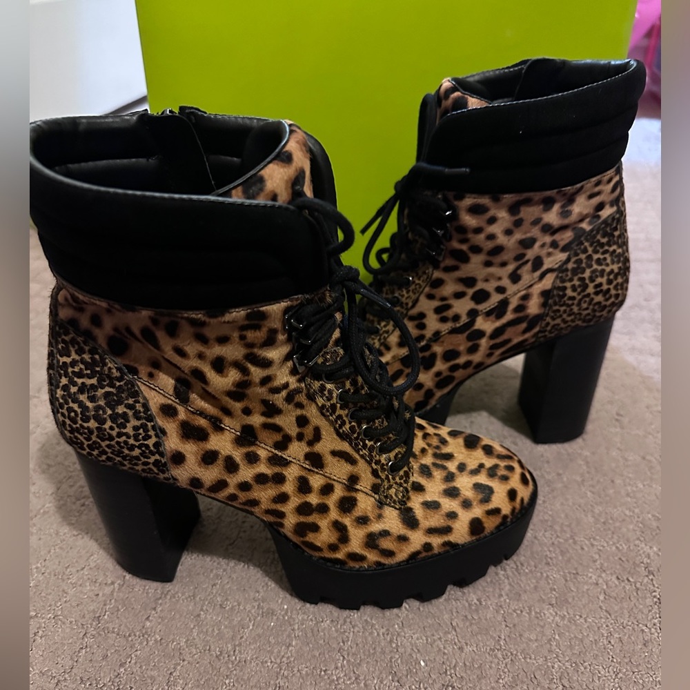 Gianni bini ambrai calf hair boots